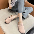 Unisex Leather Boston Style Clogs Slip-On Closed Toe Sandals - Image 11