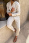 Men's 2 Piece Linen Set Summer Outfit