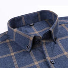 Men's Plaid 100% Cotton Button-Down Shirt - Image 4