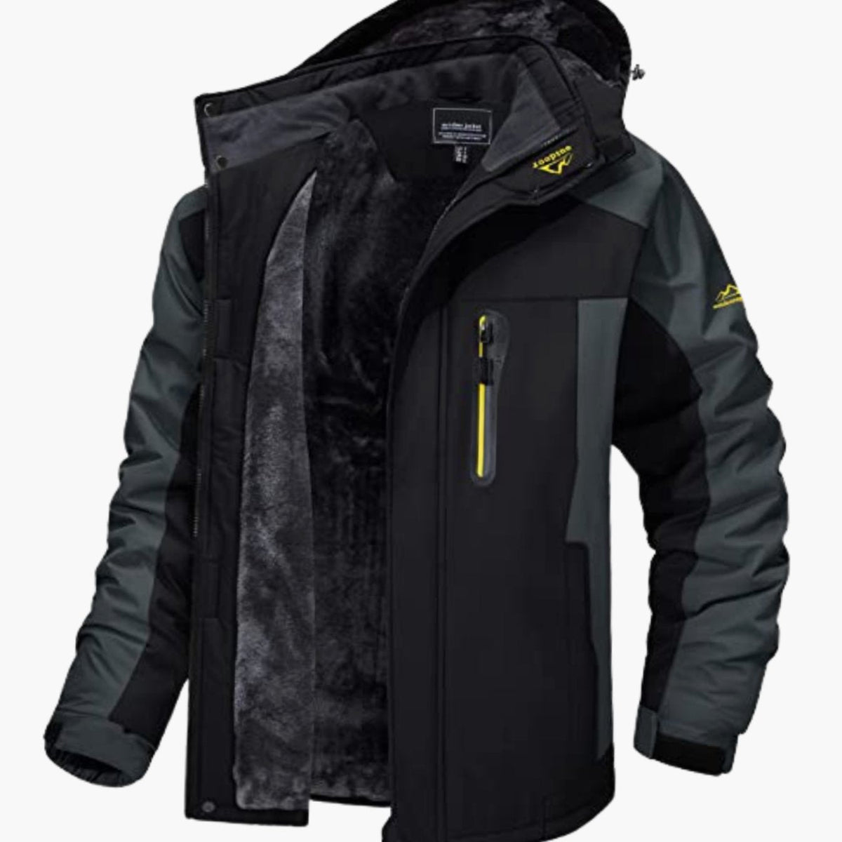 Men's Heavy Duty Fleece Lined Hooded Winter Jacket - Image 2