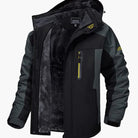 Men's Heavy Duty Fleece Lined Hooded Winter Jacket - Image 2