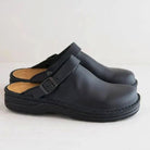 Men's Orthopedic Leather Slip-On Clogs Buckle - Image 7