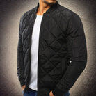 Men's Quilted Lightweight Zip-Up Bomber Jacket - Image 2
