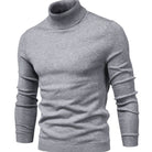 Men's Slim Fit Ribbed Turtleneck Knit Sweater