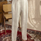 Men's High-Rise Pleated Trousers Cuffed Hem - Image 7