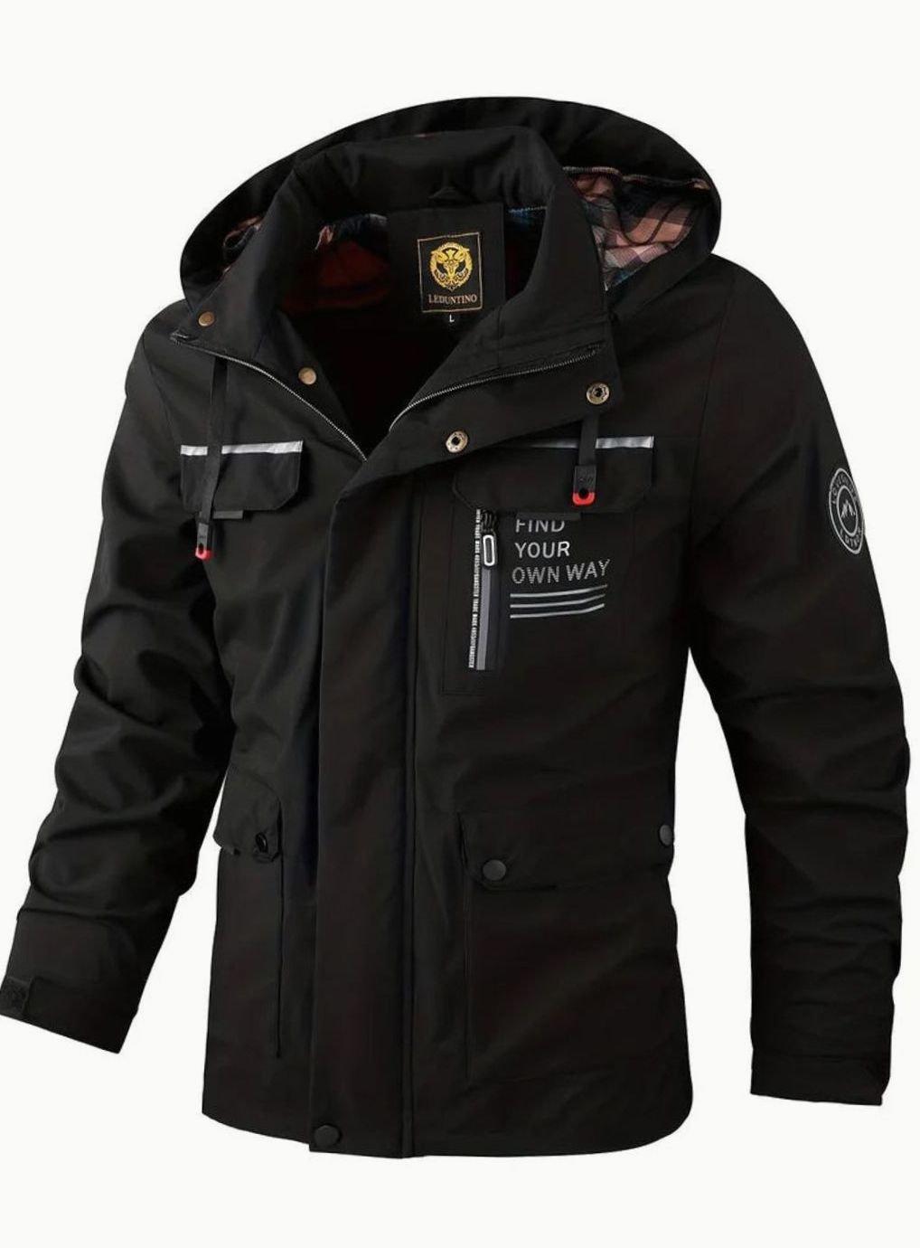 Men's Waterproof Insulated Hooded Winter Jacket - Image 4