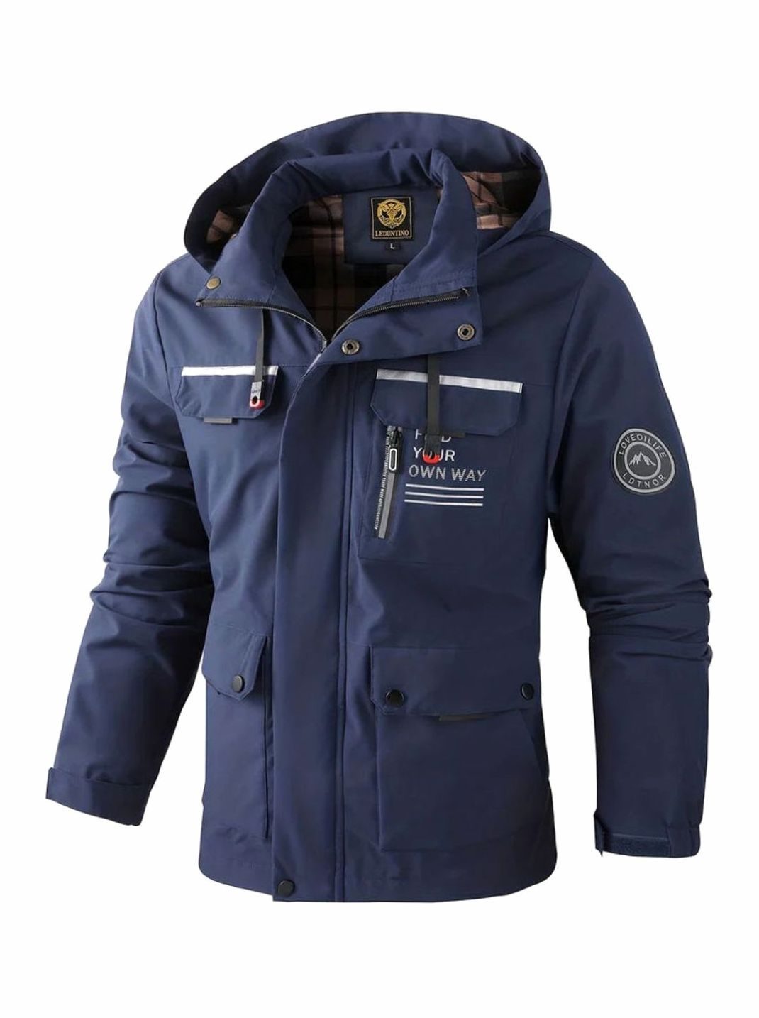 Men's Waterproof Insulated Hooded Winter Jacket - Image 8