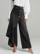 Stylische Damen High-Waisted Weitbein Jeans mit Relaxed Fit - Image 5