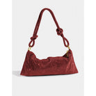 Women Rhinestone Evening Bag Triangle Knotted Clutch - Image 12