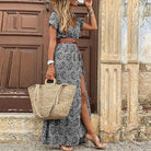 Women's Paisley Belted Flowy Maxi Dress - Image 3