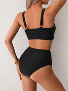 Women High Waisted Bikini Set Two Piece Tummy Control - Image 7