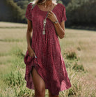 Women Boho Chic Summer Dress Flowy Casual Beach - Image 4