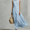 Asymmetrical Sleeveless Maxi Dress