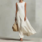 Acelina | Elegantes asymmetrisches Maxikleid in ärmelloser Form - Image 2