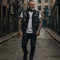 Men's Denim Motorcycle Vest Biker Cut