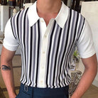 Men's Striped Polo Shirt Lightweight Summer Casual - Image 3