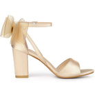 Women's Open Toe Ankle Strap Block Heel Sandals Oversized Bow - Image 8