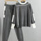 Women 2 Piece Knit Sweater Jogger Set