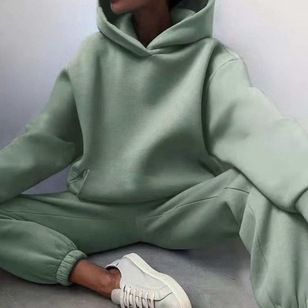Women's Oversized Hoodie Jogger Set Two Piece Loungewear - Image 3