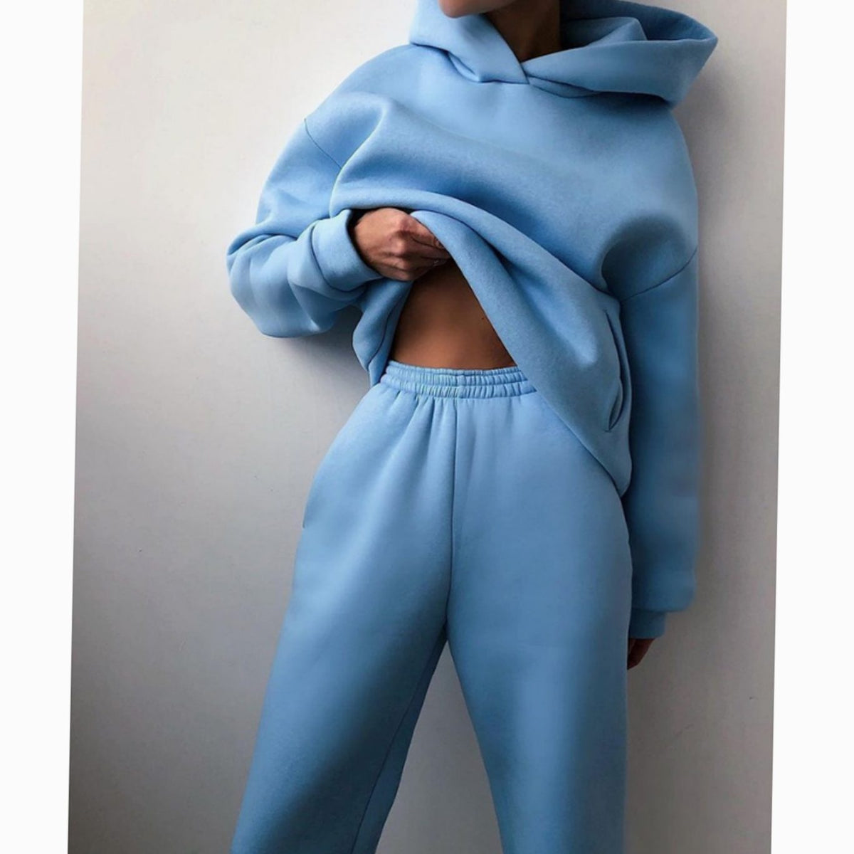 Women's Oversized Hoodie Jogger Set Two Piece Loungewear - Image 4