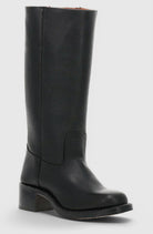 Women Genuine Leather Stacked Heel Knee High Boots - Image 12