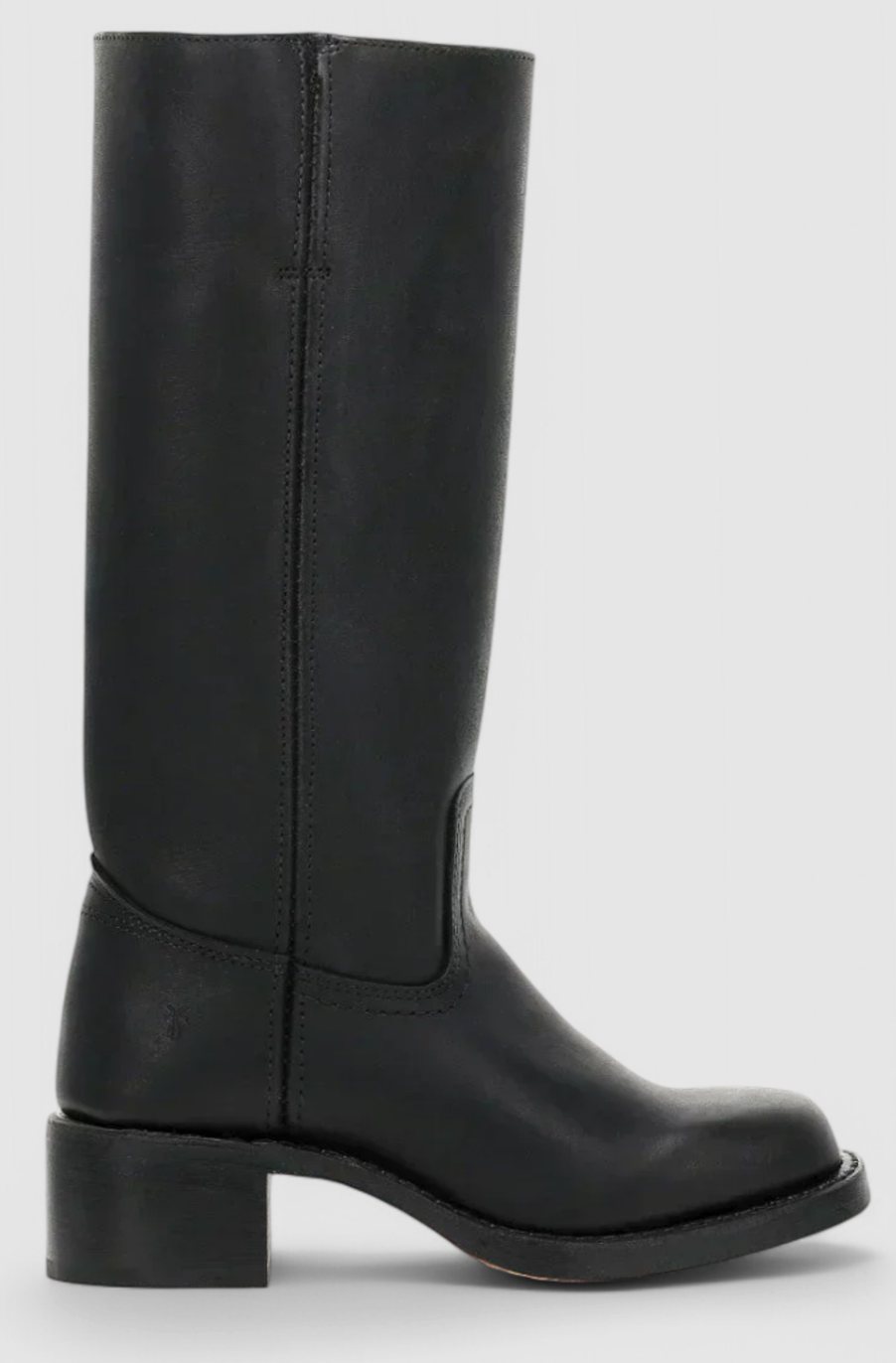 Women Genuine Leather Stacked Heel Knee High Boots - Image 13