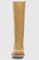 Women Genuine Leather Stacked Heel Knee High Boots - Image 15