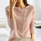 Women's Relaxed Fit Button Front Knit Cardigan Sweater