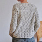 Women's Relaxed Fit Chunky Knit Crew Neck Pullover Sweater - Image 5