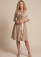 Women's Traditional Lace-Up Corset Knee-Length Dirndl