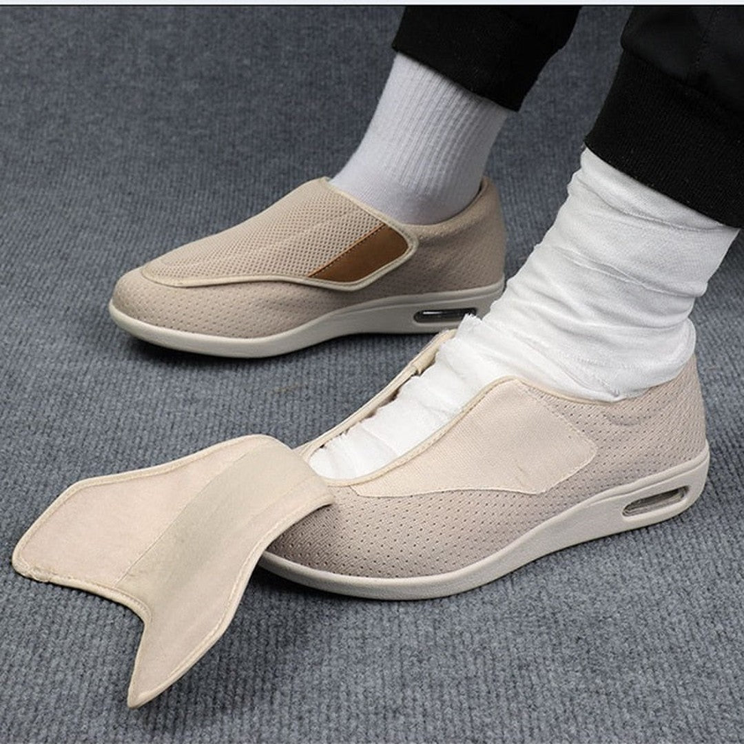 Women Wide Fit Mesh Slip On Shoes Adjustable Strap Air Cushion - Image 3