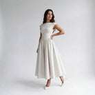 Women Sleeveless Fit and Flare Midi Dress Wedding Guest - Image 12