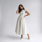 Women Sleeveless Fit and Flare Midi Dress Wedding Guest - Image 13