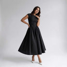 Women Sleeveless Fit and Flare Midi Dress Wedding Guest - Image 16