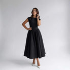 Women Sleeveless Fit and Flare Midi Dress Wedding Guest - Image 17