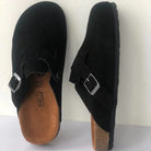 Unisex Leather Boston Style Clogs Slip-On Closed Toe Sandals - Image 8